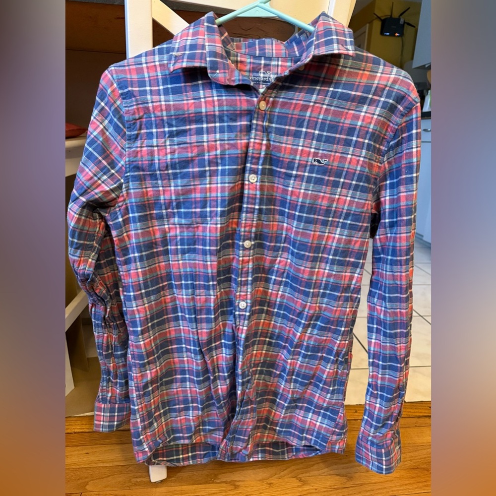 Vineyard Vines Kids Multicolor Plaid Button-Down Shirt
